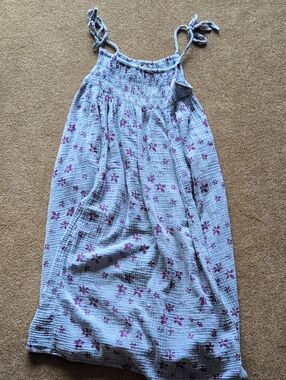 Free People Azure Floral Tie-Strap Sundress